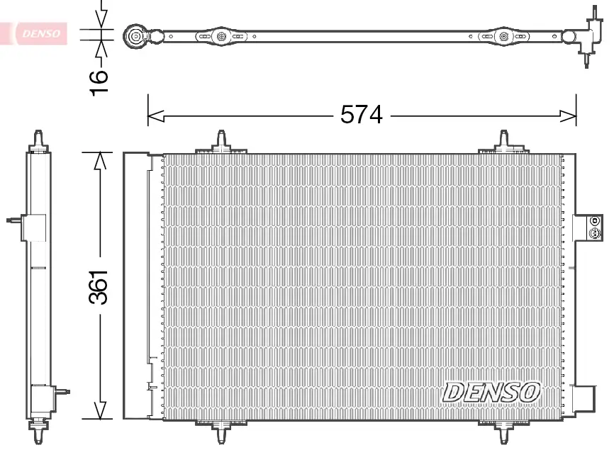 Kondensator, Klimaanlage DENSO DCN21019