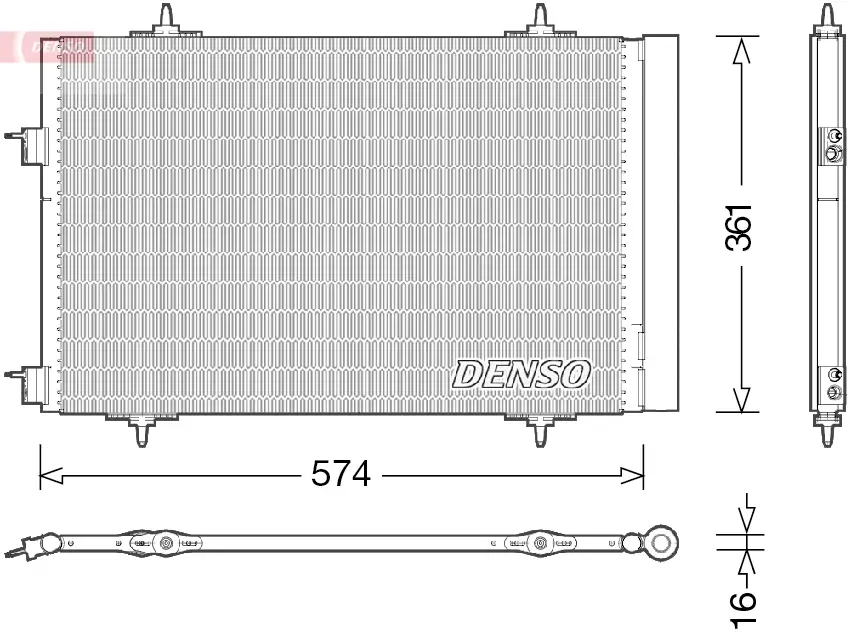 Kondensator, Klimaanlage DENSO DCN21020