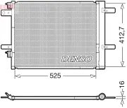 Kondensator, Klimaanlage DENSO DCN21022