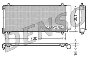 Kondensator, Klimaanlage DENSO DCN21027