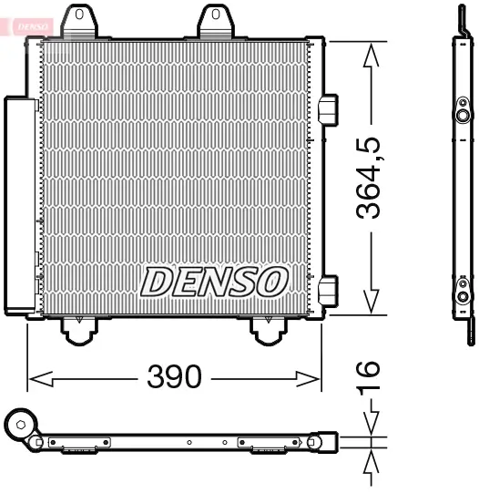 Kondensator, Klimaanlage DENSO DCN21033