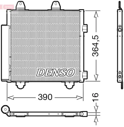 Kondensator, Klimaanlage DENSO DCN21033 Bild Kondensator, Klimaanlage DENSO DCN21033