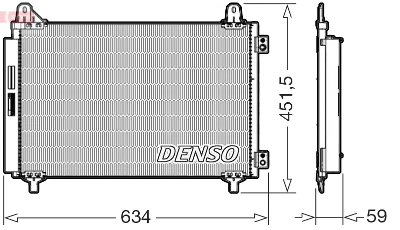 Kondensator, Klimaanlage DENSO DCN21034