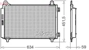 Kondensator, Klimaanlage DENSO DCN21034