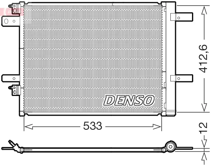 Kondensator, Klimaanlage DENSO DCN21036