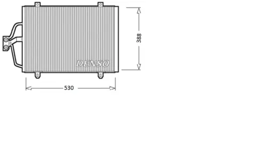 Kondensator, Klimaanlage DENSO DCN23003 Bild Kondensator, Klimaanlage DENSO DCN23003