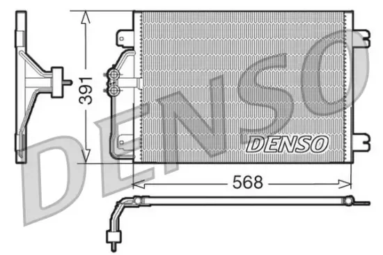 Kondensator, Klimaanlage DENSO DCN23010 Bild Kondensator, Klimaanlage DENSO DCN23010