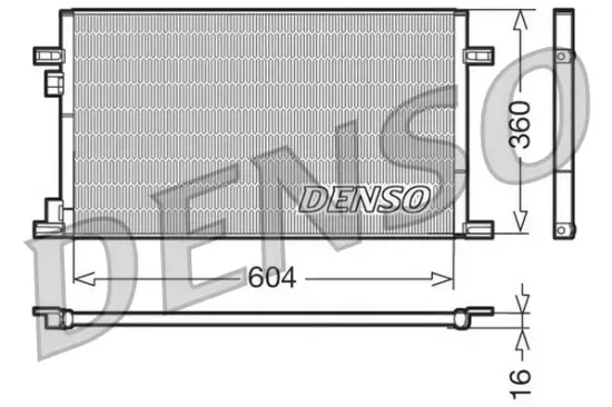 Kondensator, Klimaanlage DENSO DCN23019 Bild Kondensator, Klimaanlage DENSO DCN23019