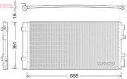 Kondensator, Klimaanlage DENSO DCN23034