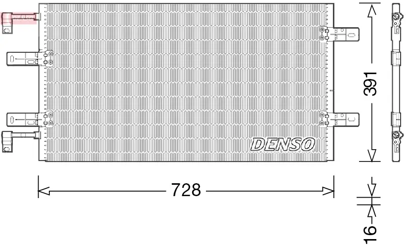 Kondensator, Klimaanlage DENSO DCN23036