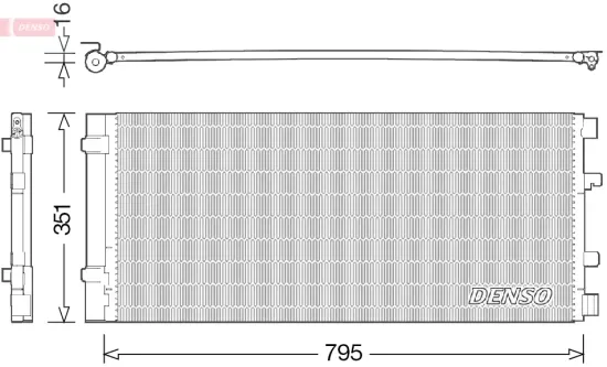 Kondensator, Klimaanlage DENSO DCN23037 Bild Kondensator, Klimaanlage DENSO DCN23037