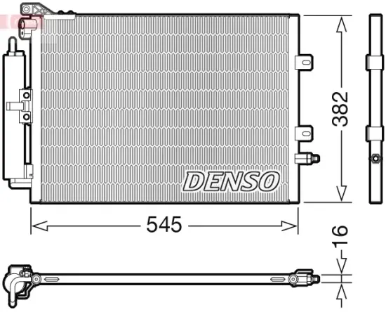 Kondensator, Klimaanlage DENSO DCN23040 Bild Kondensator, Klimaanlage DENSO DCN23040