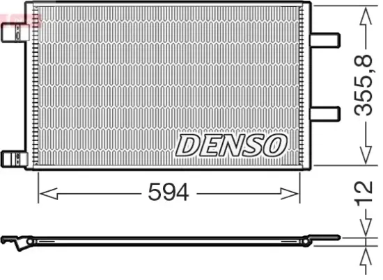 Kondensator, Klimaanlage DENSO DCN23043 Bild Kondensator, Klimaanlage DENSO DCN23043