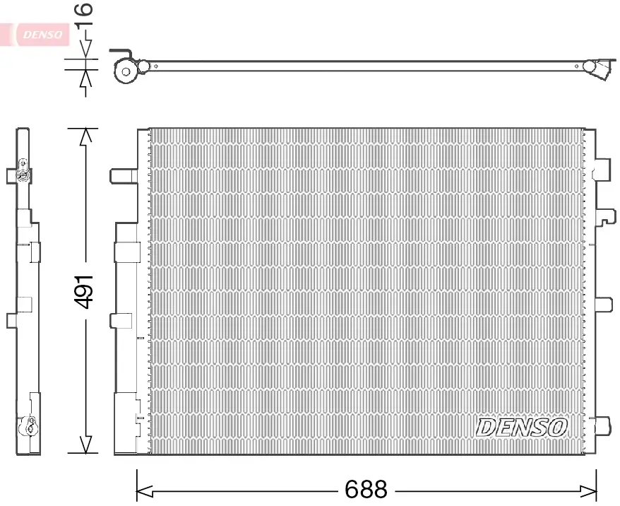 Kondensator, Klimaanlage DENSO DCN23050