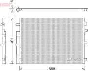 Kondensator, Klimaanlage DENSO DCN23050