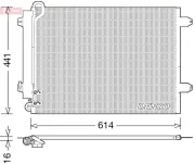 Kondensator, Klimaanlage DENSO DCN32008