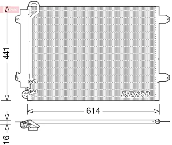 Kondensator, Klimaanlage DENSO DCN32008 Bild Kondensator, Klimaanlage DENSO DCN32008