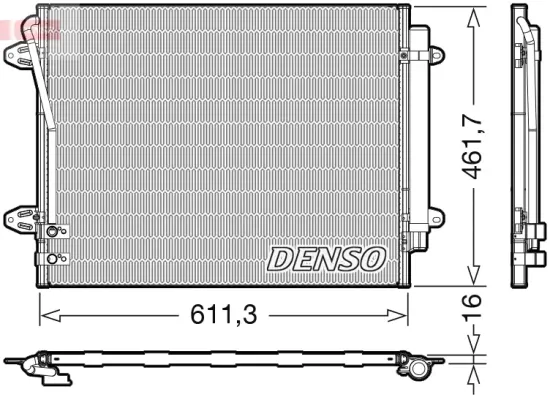 Kondensator, Klimaanlage DENSO DCN32012 Bild Kondensator, Klimaanlage DENSO DCN32012