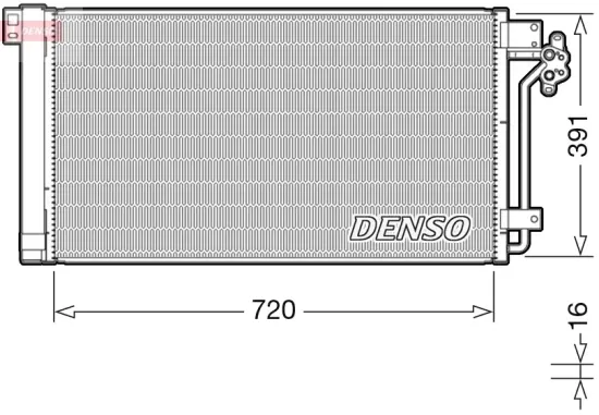 Kondensator, Klimaanlage DENSO DCN32020 Bild Kondensator, Klimaanlage DENSO DCN32020