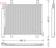 Kondensator, Klimaanlage DENSO DCN32023