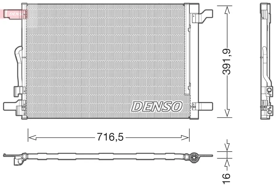 Kondensator, Klimaanlage DENSO DCN32024