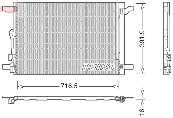 Kondensator, Klimaanlage DENSO DCN32024 Bild Kondensator, Klimaanlage DENSO DCN32024