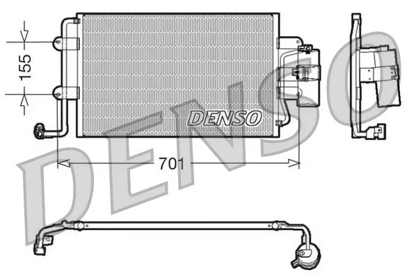 Kondensator, Klimaanlage DENSO DCN32025