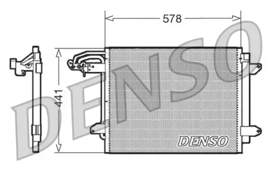 Kondensator, Klimaanlage DENSO DCN32030 Bild Kondensator, Klimaanlage DENSO DCN32030