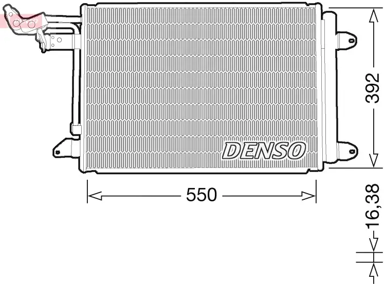 Kondensator, Klimaanlage DENSO DCN32032