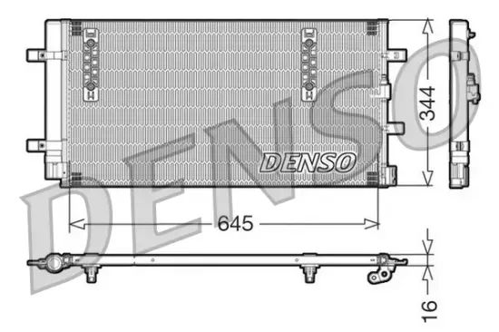 Kondensator, Klimaanlage DENSO DCN32060 Bild Kondensator, Klimaanlage DENSO DCN32060