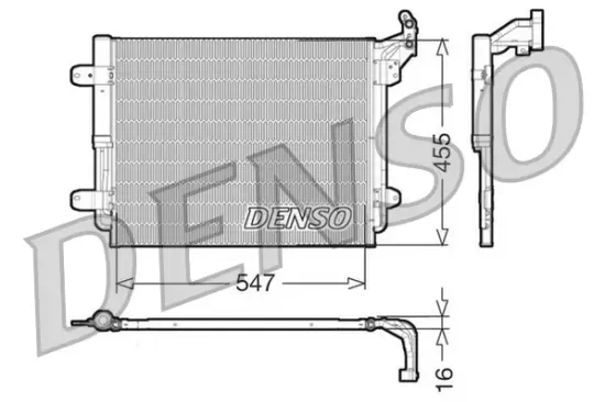 Kondensator, Klimaanlage DENSO DCN32062 Bild Kondensator, Klimaanlage DENSO DCN32062