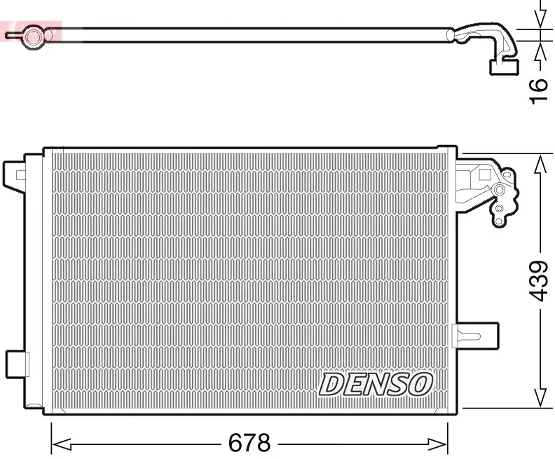 Kondensator, Klimaanlage DENSO DCN32063