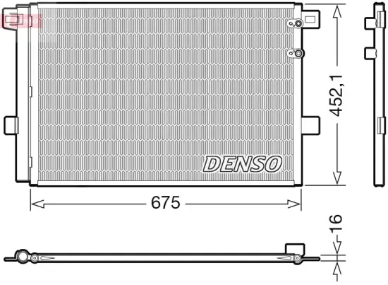 Kondensator, Klimaanlage DENSO DCN32065 Bild Kondensator, Klimaanlage DENSO DCN32065