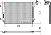 Kondensator, Klimaanlage DENSO DCN32067