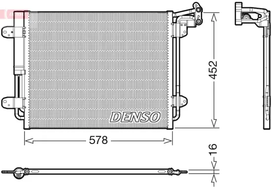 Kondensator, Klimaanlage DENSO DCN32067 Bild Kondensator, Klimaanlage DENSO DCN32067