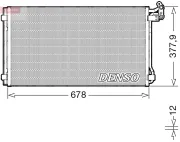 Kondensator, Klimaanlage DENSO DCN32068