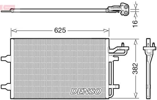 Kondensator, Klimaanlage DENSO DCN33009 Bild Kondensator, Klimaanlage DENSO DCN33009