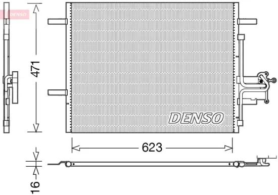 Kondensator, Klimaanlage DENSO DCN33010 Bild Kondensator, Klimaanlage DENSO DCN33010