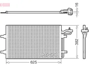 Kondensator, Klimaanlage DENSO DCN33011
