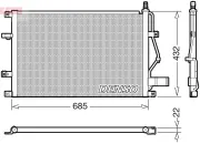 Kondensator, Klimaanlage DENSO DCN33013