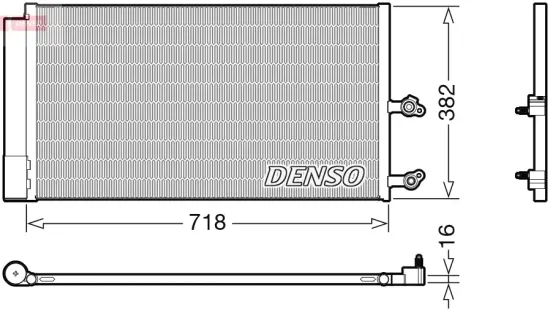 Kondensator, Klimaanlage DENSO DCN33014 Bild Kondensator, Klimaanlage DENSO DCN33014