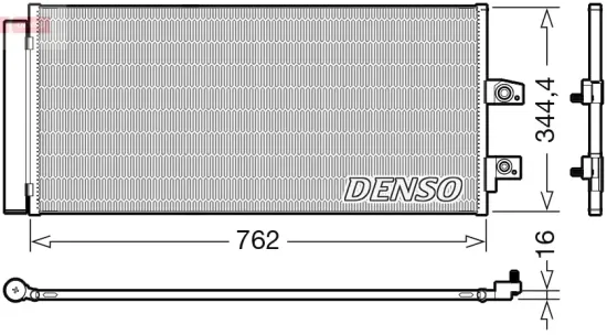 Kondensator, Klimaanlage DENSO DCN33016 Bild Kondensator, Klimaanlage DENSO DCN33016