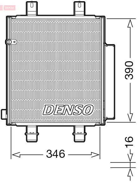 Kondensator, Klimaanlage DENSO DCN35004