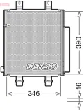 Kondensator, Klimaanlage DENSO DCN35004