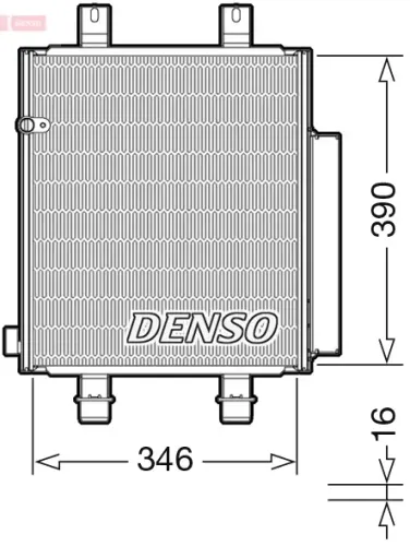 Kondensator, Klimaanlage DENSO DCN35004 Bild Kondensator, Klimaanlage DENSO DCN35004
