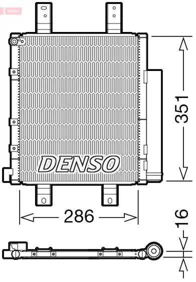 Kondensator, Klimaanlage DENSO DCN35005