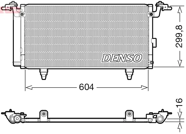 Kondensator, Klimaanlage DENSO DCN36005