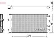 Kondensator, Klimaanlage DENSO DCN37003