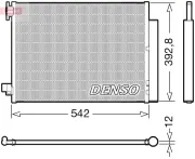 Kondensator, Klimaanlage DENSO DCN37004