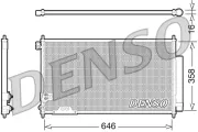 Kondensator, Klimaanlage DENSO DCN40009